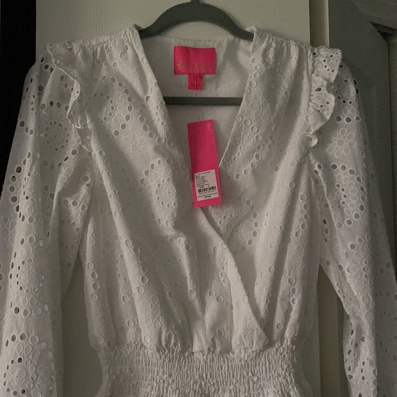 Lilly Pulitzer taviana white lace dress - Picture 3 of 8